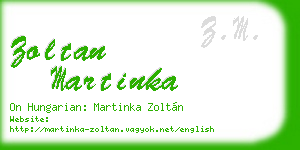 zoltan martinka business card